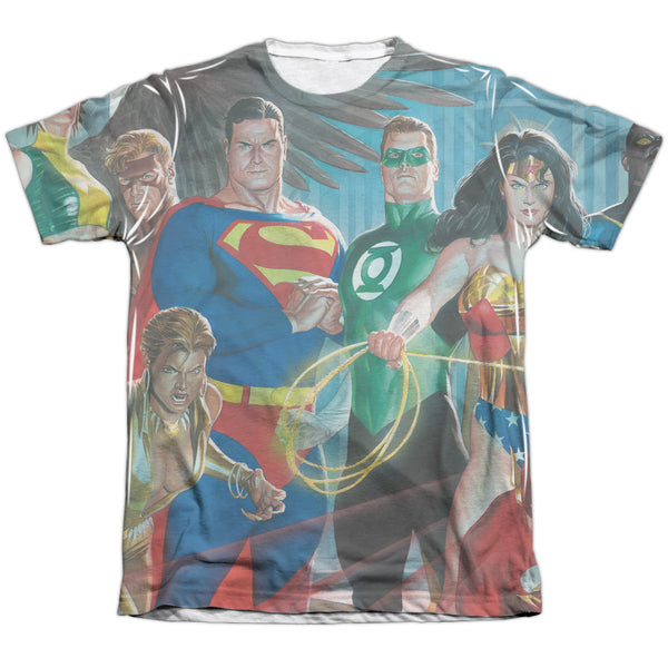JLA - League Of Heroes Adult Regular Fit Short Sleeve 65 - 35 Poly - Cotton