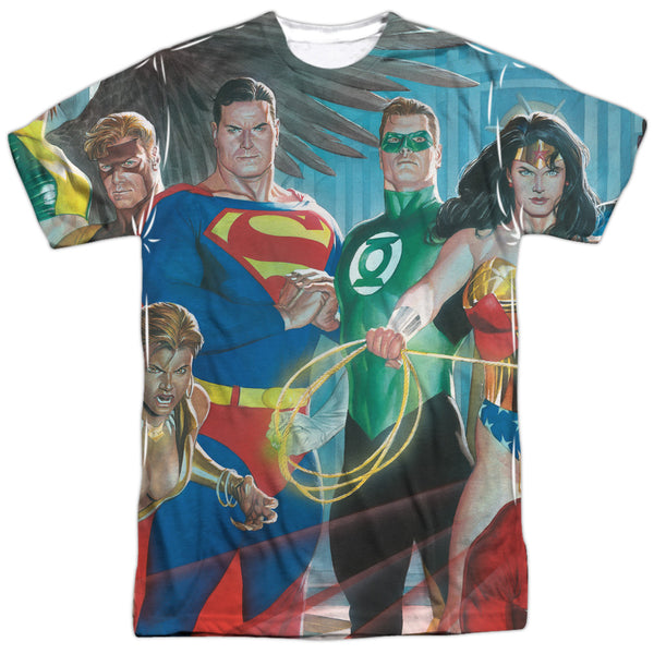 JLA - League Of Heroes Adult Regular Fit Short Sleeve 100% Poly
