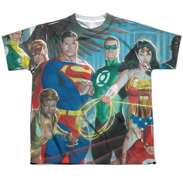 JLA - League Of Heroes Youth Short Sleeve 100% Poly