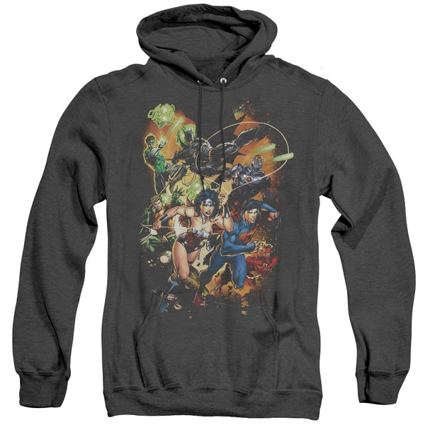 JLA - Battle Ready Adult Heather Hoodie