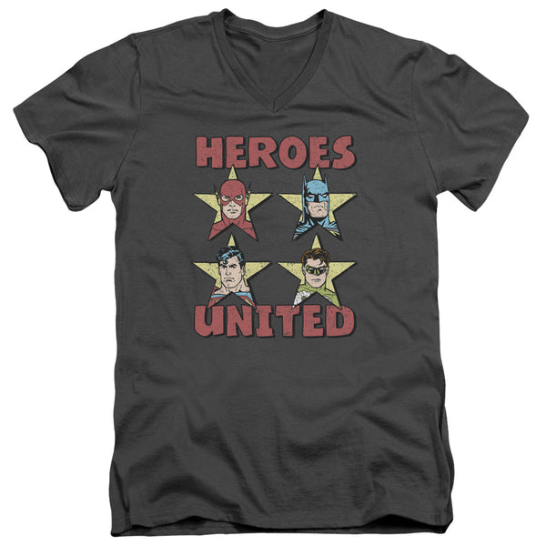 JLA - United Stars Adult Slim Fit V Neck Cotton