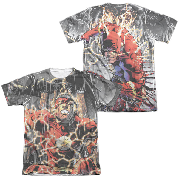 JLA - Shock Therapy (Front - Back Print) Adult Regular Fit Short Sleeve 65 - 35 Poly - Cotton