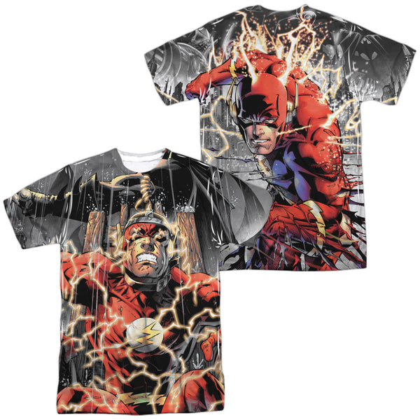 JLA - Shock Therapy (Front - Back Print) Adult Regular Fit Short Sleeve 100% Poly