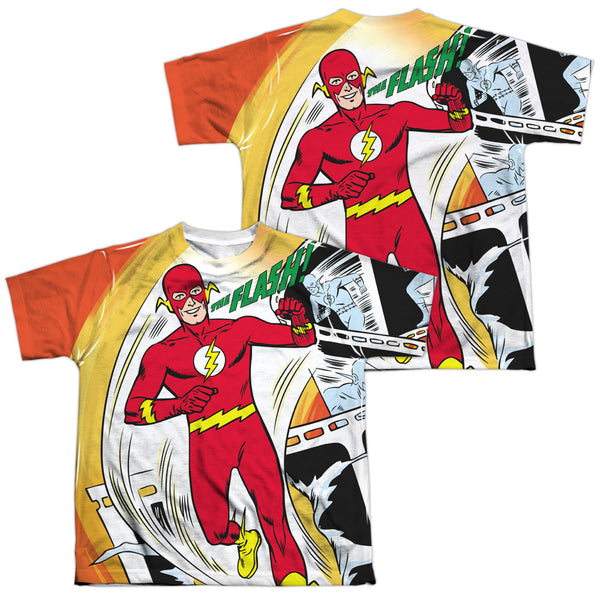JLA - Filmstrip (Front - Back Print) Youth Short Sleeve 100% Poly