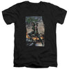 JLA - Fire And Rain Adult Slim Fit V Neck Cotton