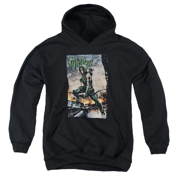 JLA - Fire And Rain Youth Hooded Sweatshirt