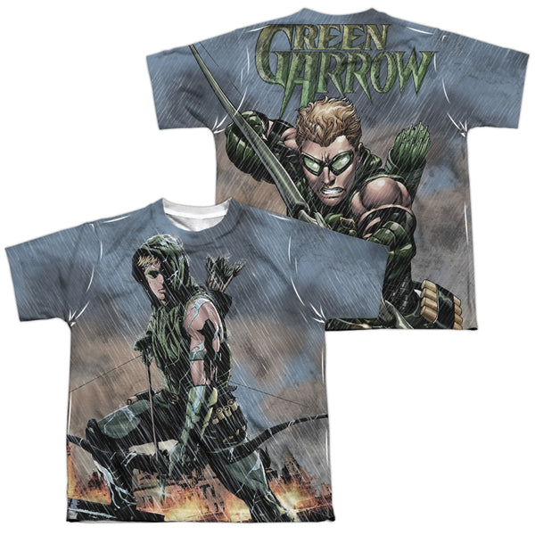 JLA - Rain (Front - Back Print) Youth Short Sleeve 100% Poly