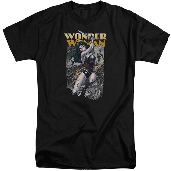 Jla - Wonder Slice Adult Tall Fit Short Sleeve