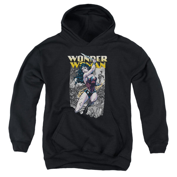 Jla - Wonder Slice Youth Hooded Sweatshirt