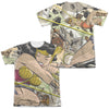 JLA - Minotaur Battle (Front - Back Print) Adult Regular Fit Short Sleeve 65 - 35 Poly - Cotton