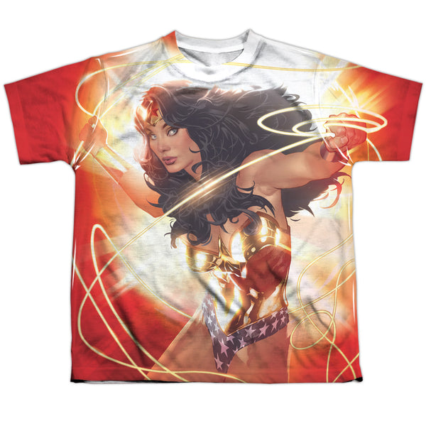 JLA - Wonder Glow Youth Short Sleeve 100% Poly