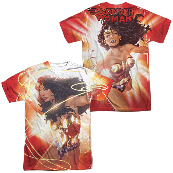 JLA - Wonder Glow (Front - Back Print) Adult Regular Fit Short Sleeve 100% Poly