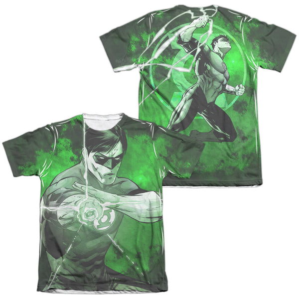 JLA - Charging (Front - Back Print) Adult Regular Fit Short Sleeve 65 - 35 Poly - Cotton