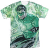 JLA - Green Lightning Adult Regular Fit Short Sleeve 100% Poly