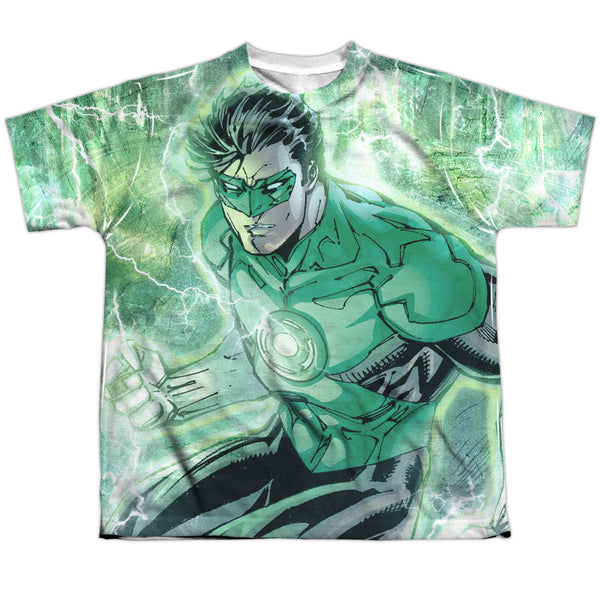 JLA - Green Lightning Youth Short Sleeve 100% Poly
