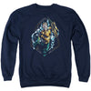 JLA - Thrashing Adult Crewneck Sweatshirt