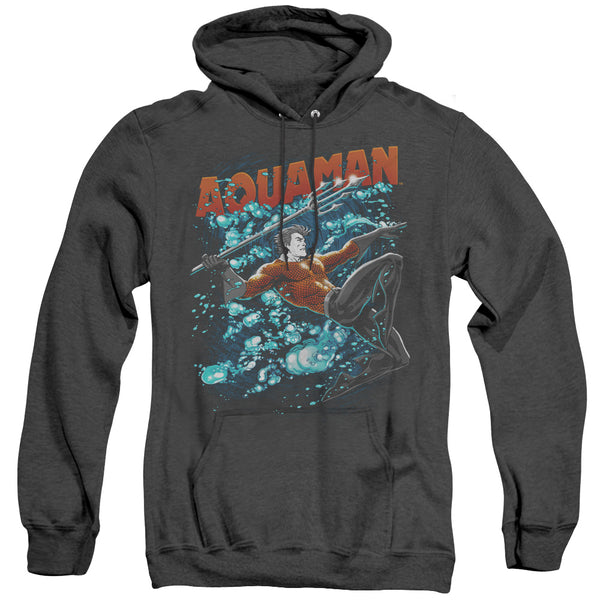 JLA - Aqua Bubbles Adult Heather Hoodie
