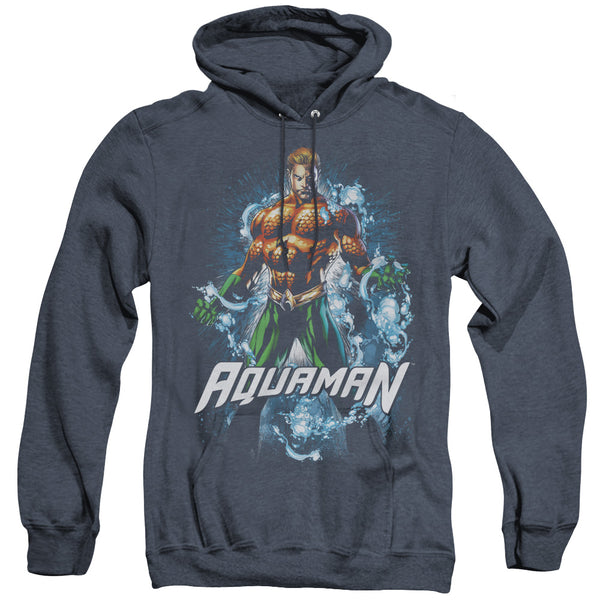 JLA - Water Powers Adult Heather Hoodie