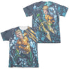 JLA - Trident (Front - Back Print) Adult Regular Fit Short Sleeve 65 - 35 Poly - Cotton