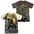JLA - Good Vs Evil (Front - Back Print) Adult Regular Fit Short Sleeve 100% Poly