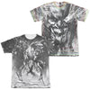 JLA - Sketchy Joker (Front - Back Print) Adult Regular Fit Short Sleeve 65 - 35 Poly - Cotton