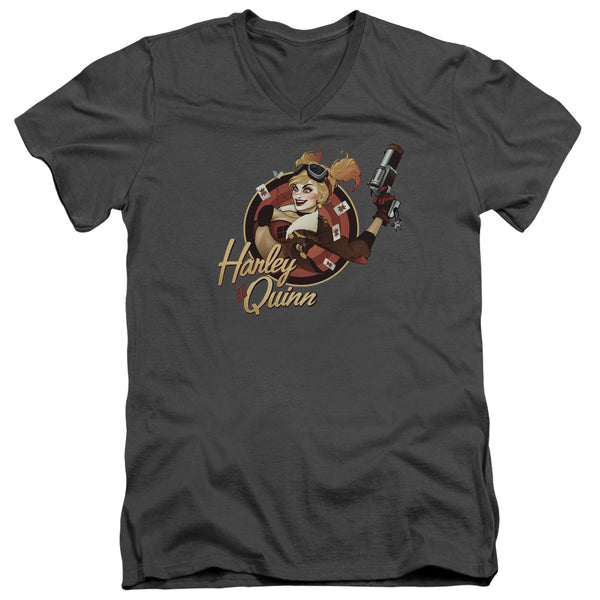 JLA - Harley Bomber Adult Slim Fit V Neck Cotton