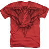 JLA - Flash Winged Logo Adult Regular Fit Heather Short Sleeve