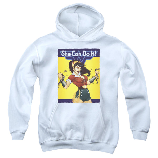 Jla - Wonder Bombshell Youth Hooded Sweatshirt