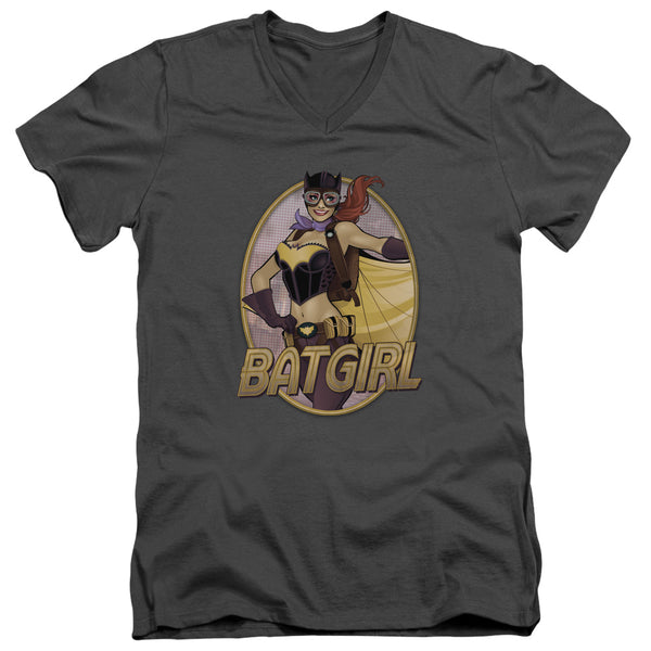 JLA - Batgirl Bombshell Adult Slim Fit V Neck Cotton
