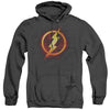 JLA - Flash Title Adult Heather Hoodie
