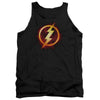 JLA - Flash Title Adult Tank Top