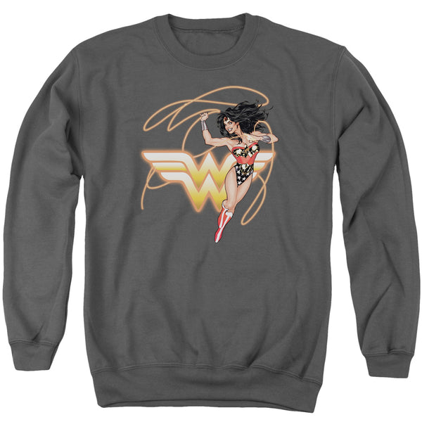 Jla - Glowing Lasso Adult Crewneck Sweatshirt