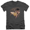 Jla - Glowing Lasso Adult Slim Fit V Neck Cotton