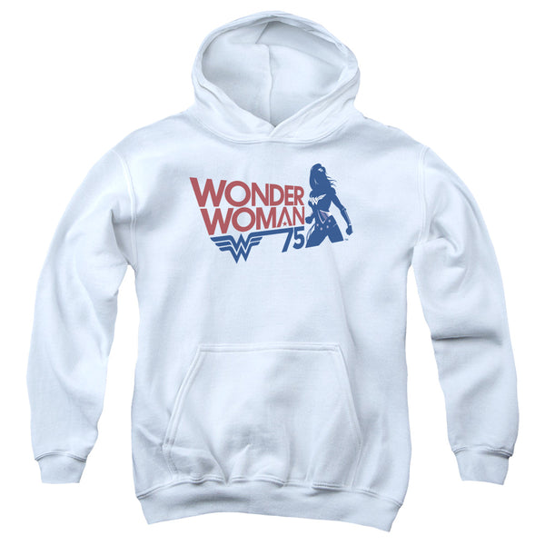 Wonder Woman - Ww75 Silhouette Youth Hooded Sweatshirt