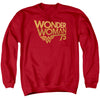 Wonder Woman - Wonder Woman 75Th Anniversary Gold Logo Adult Crewneck Sweatshirt