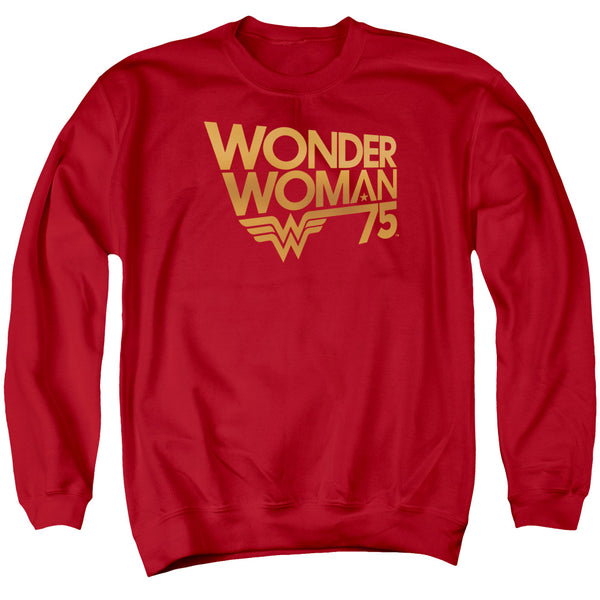 Wonder Woman - Wonder Woman 75Th Anniversary Gold Logo Adult Crewneck Sweatshirt