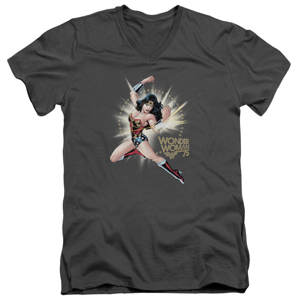 Wonder Woman - Ww75 The Bracelets Of Submission Adult Slim Fit V Neck Cotton