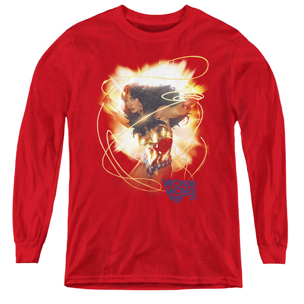 Wonder Woman - 75Th Burst L - S Youth