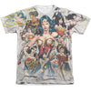 Wonder Woman - 75Th Collage Adult Regular Fit Short Sleeve 65 - 35 Poly - Cotton