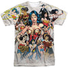 Wonder Woman - 75Th Collage Adult Regular Fit Short Sleeve 100% Poly