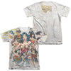 Wonder Woman - 75Th Collage (Front - Back Print) Adult Regular Fit Short Sleeve 65 - 35 Poly - Cotton