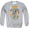 JLA - Team Up Adult Crewneck Sweatshirt