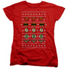 JLA - Justice Shields Christmas Sweater Women's Short Sleeve
