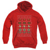 JLA - Justice Shields Christmas Sweater Youth Hooded Sweatshirt