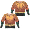 JLA - Aquaman Rebirth Uniform (Front - Back Print) L - S Adult Poly Crew