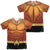 JLA - Aquaman Rebirth Uniform (Front - Back Print) Adult Regular Fit Short Sleeve 100% Poly