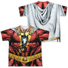 JLA - Shazam Uniform (Front - Back Print) Youth Short Sleeve 100% Poly