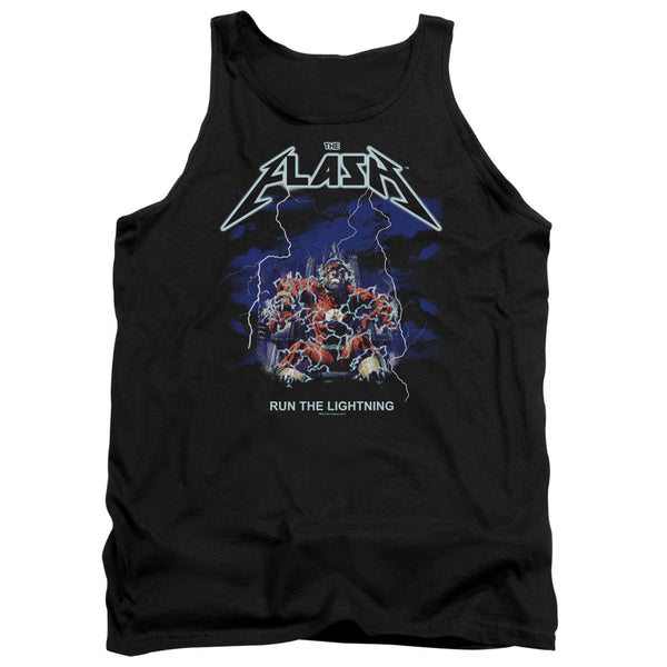 Flash - Run The Lightning Adult Tank Top