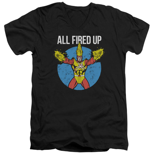 JLA - Firestorms Party Adult Slim Fit V Neck Cotton