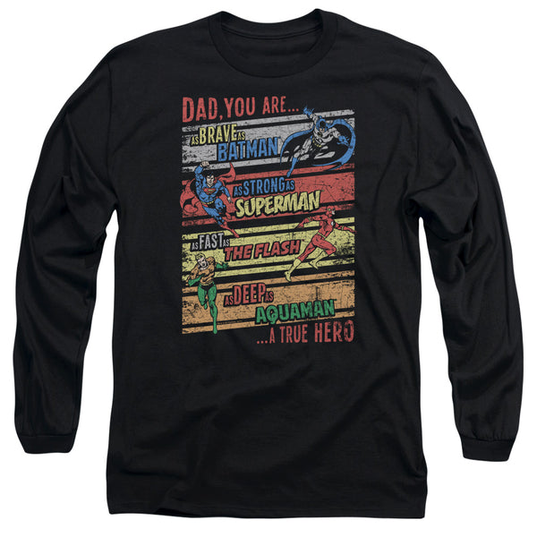 JLA - A True Hero Adult Long Sleeve